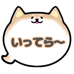 [LINEスタンプ] 柴犬吹き出しスタンプ友人用友達用001