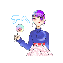 [LINEスタンプ] 可愛い女の子イラストスタンプ