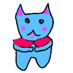 [LINEスタンプ] 青ねこスタンプ！