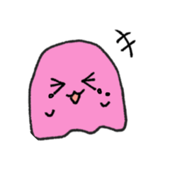 [LINEスタンプ] 指描きおばけちゃん5