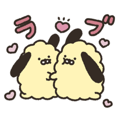 [LINEスタンプ] わたしたち、うさぎですよ（いぬまみれ）