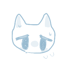 [LINEスタンプ] 言葉がつまるねこ