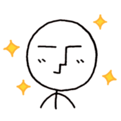 [LINEスタンプ] モアイ棒人間