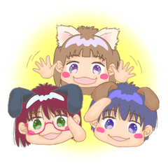 [LINEスタンプ] Smileけもみみファミリー