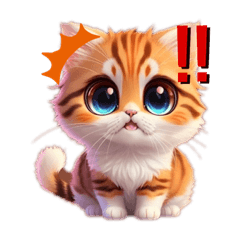 [LINEスタンプ] Furry Feline Faces: Cat Emotions