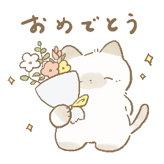 [LINEスタンプ] んちゃさん家のねこ【日常】