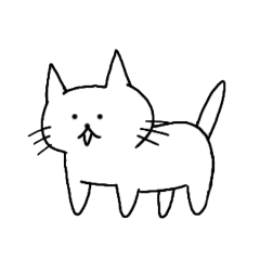 [LINEスタンプ] 白猫にょん太郎