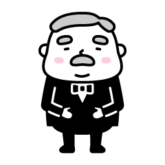 [LINEスタンプ] ちっこい執事