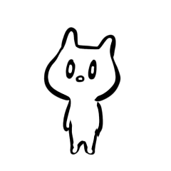 [LINEスタンプ] ちょいツンデレな白いねこのような