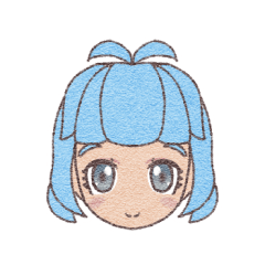 [LINEスタンプ] マイドールこおりちゃん文字なしスタンプ