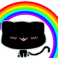 [LINEスタンプ] YOUR MIND -くろねこの気持ち- BLACK CAT