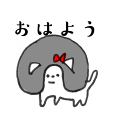 [LINEスタンプ] おかっぱの子猫