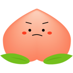 [LINEスタンプ] たまに手が出るもものスタンプ