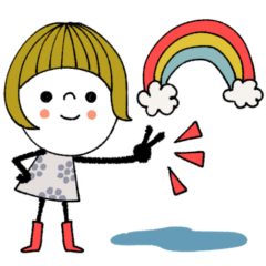 [LINEスタンプ] mottoの大人ぱっつんボブ♡文字なしも