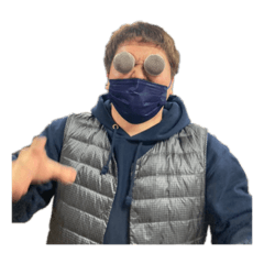 [LINEスタンプ] マイクヘッドキャップ男