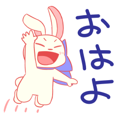 [LINEスタンプ] 白うさぎニトちゃん