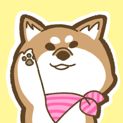 [LINEスタンプ] 元気な柴犬 あんじゅちゃん