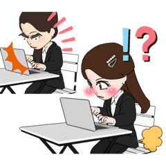 [LINEスタンプ] 先輩と後輩の日常会話スタンプ