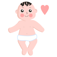 [LINEスタンプ] 赤ちゃんのバーブの画像（メイン）