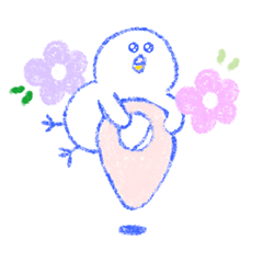 [LINEスタンプ] 花 かわいい 春 ALVA 無字