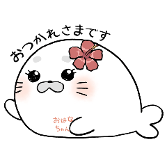 [LINEスタンプ] アザラシおはなちゃん