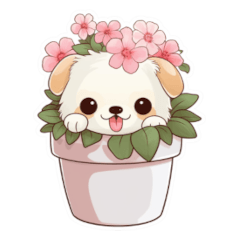 [LINEスタンプ] 犬鉢