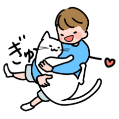 [LINEスタンプ] カラリちゃんとにゃんこ