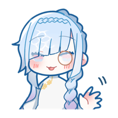 [LINEスタンプ] 水影凪ルカ 【Vtuber】LINEスタンプ