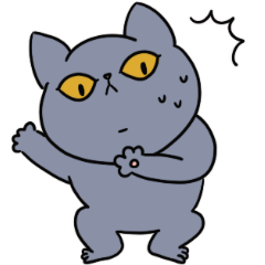 [LINEスタンプ] しろとはいいろねこ