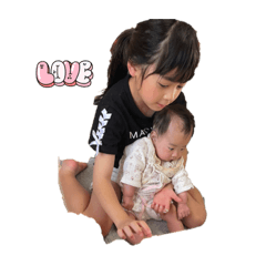 [LINEスタンプ] まお＆かんな