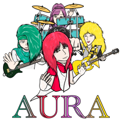 [LINEスタンプ] AURA is hereの画像（メイン）