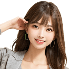 [LINEスタンプ] 毎日使えるAI美女スタンプ
