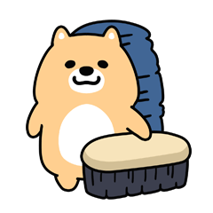 [LINEスタンプ] かなや刷子のブラシ犬