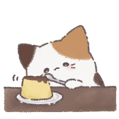 [LINEスタンプ] ぽてっとゆるねこ