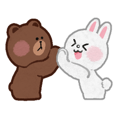 [LINEスタンプ] BROWN ＆ FRIENDS勢揃い！手描きスタンプ