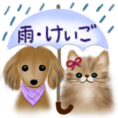 [LINEスタンプ] 雨の日も気分UP♡便利な敬語スタンプの画像（メイン）