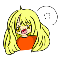 [LINEスタンプ] 色んな顔する女の子