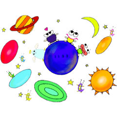 [LINEスタンプ] うちゅうクラブ1133  ①