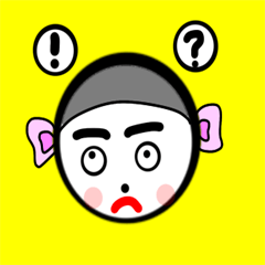 [LINEスタンプ] 丸顔の男の子