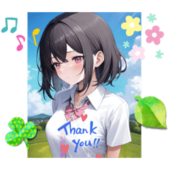[LINEスタンプ] Lana girl's 涼川リコ stamp