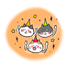 [LINEスタンプ] -実家のねこたち-