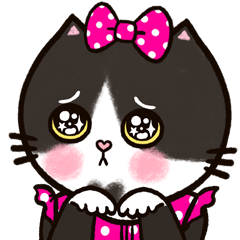 [LINEスタンプ] 「ミミ」かわいいタキシード猫