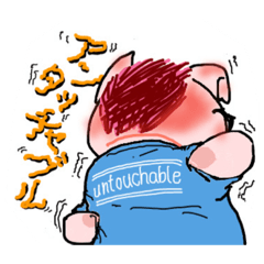 [LINEスタンプ] サクサクとんかつ002