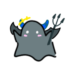 [LINEスタンプ] なかよしアクマくんとテンシちゃん