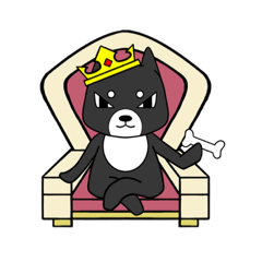 [LINEスタンプ] 王様わんこ。