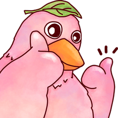 [LINEスタンプ] がんばる鳥さん 文ちゃんとみーちゃん