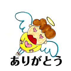 [LINEスタンプ] おばさん天使の日常