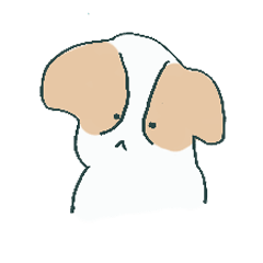 [LINEスタンプ] パピヨンっぽい犬