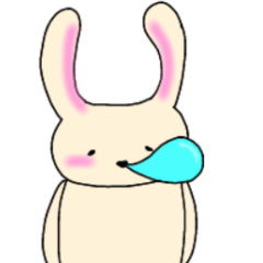 [LINEスタンプ] のほほんべにほっぺうさぎ2