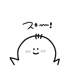 [LINEスタンプ] 白黒しんぷるちゃん2